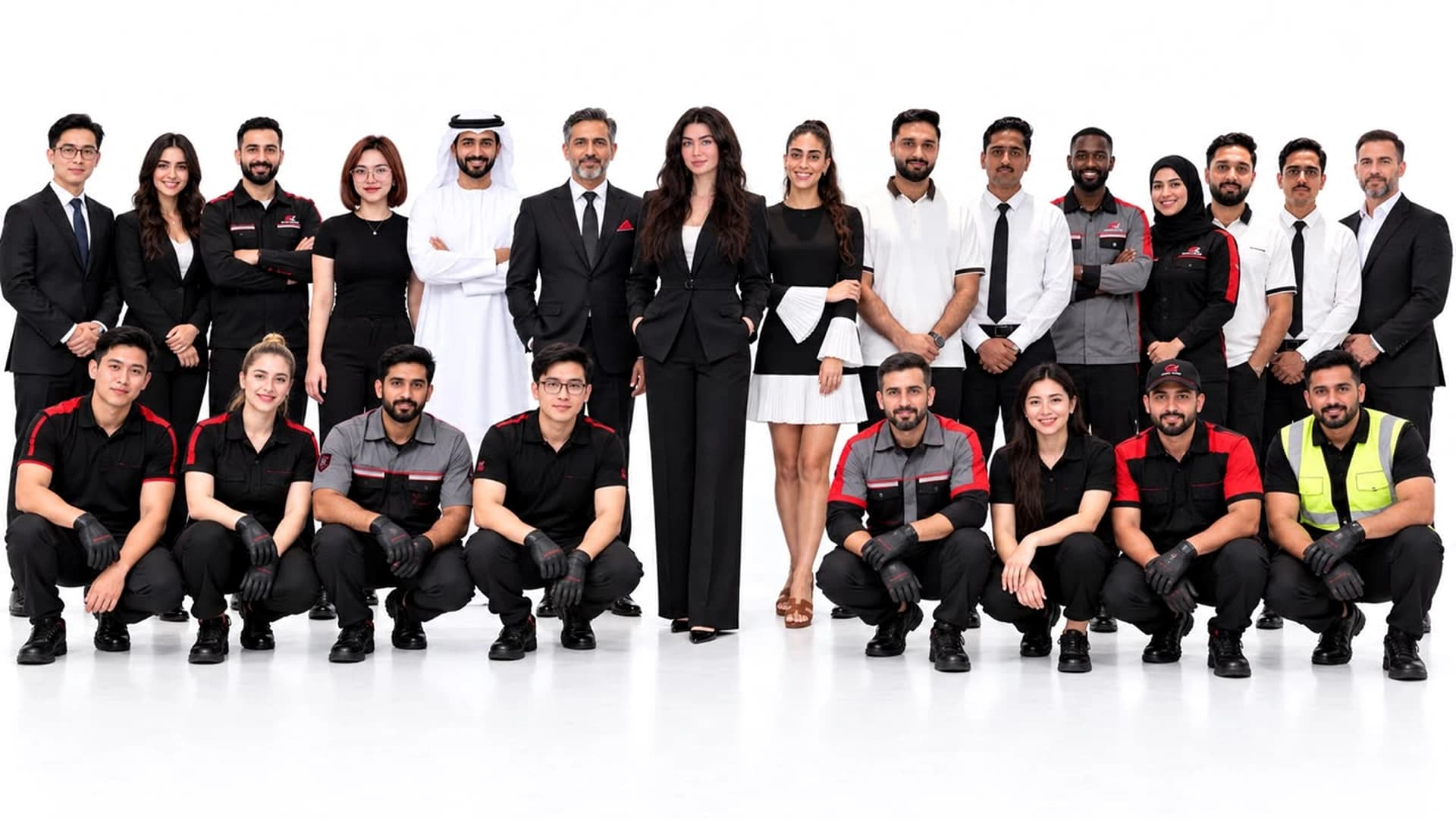 The SINOLINK MOTORS team in Dubai